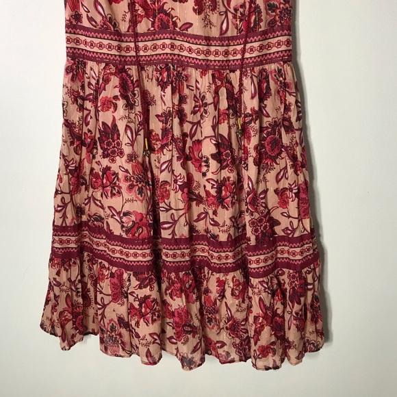 Kate Spade New York Sleeveless Paisley Blossom Dress Conch Shell Womens Sz 6 - Picture 6 of 12